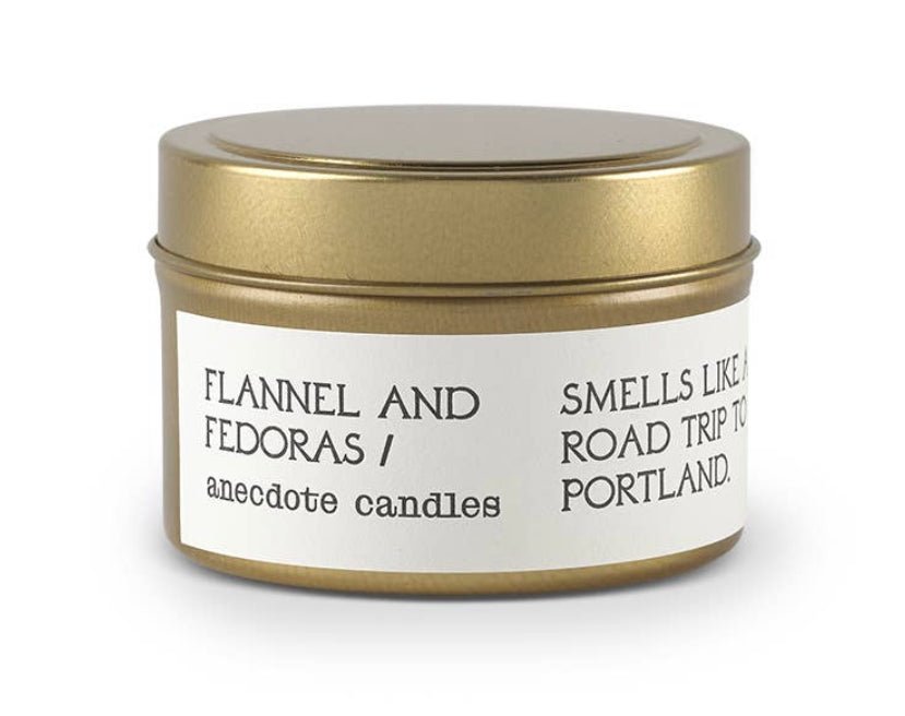 Flannel & Fedoras (Oakmoss & Amber) Travel Tin Candle - Good Judy (.com)