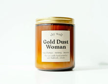 Load image into Gallery viewer, Gold Dust Woman Soy Candle - Incense, Nag Champa, Nutmeg - Good Judy (.com)
