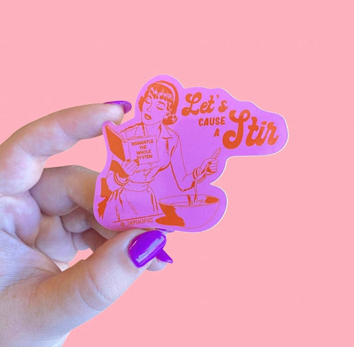 Let's Cause A Stir Sticker - Good Judy (.com)