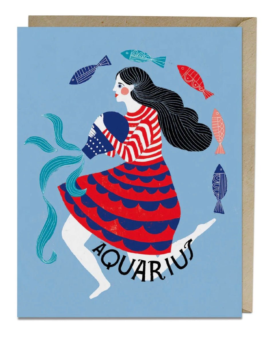 Lisa Congdon Aquarius Card - Good Judy (.com)