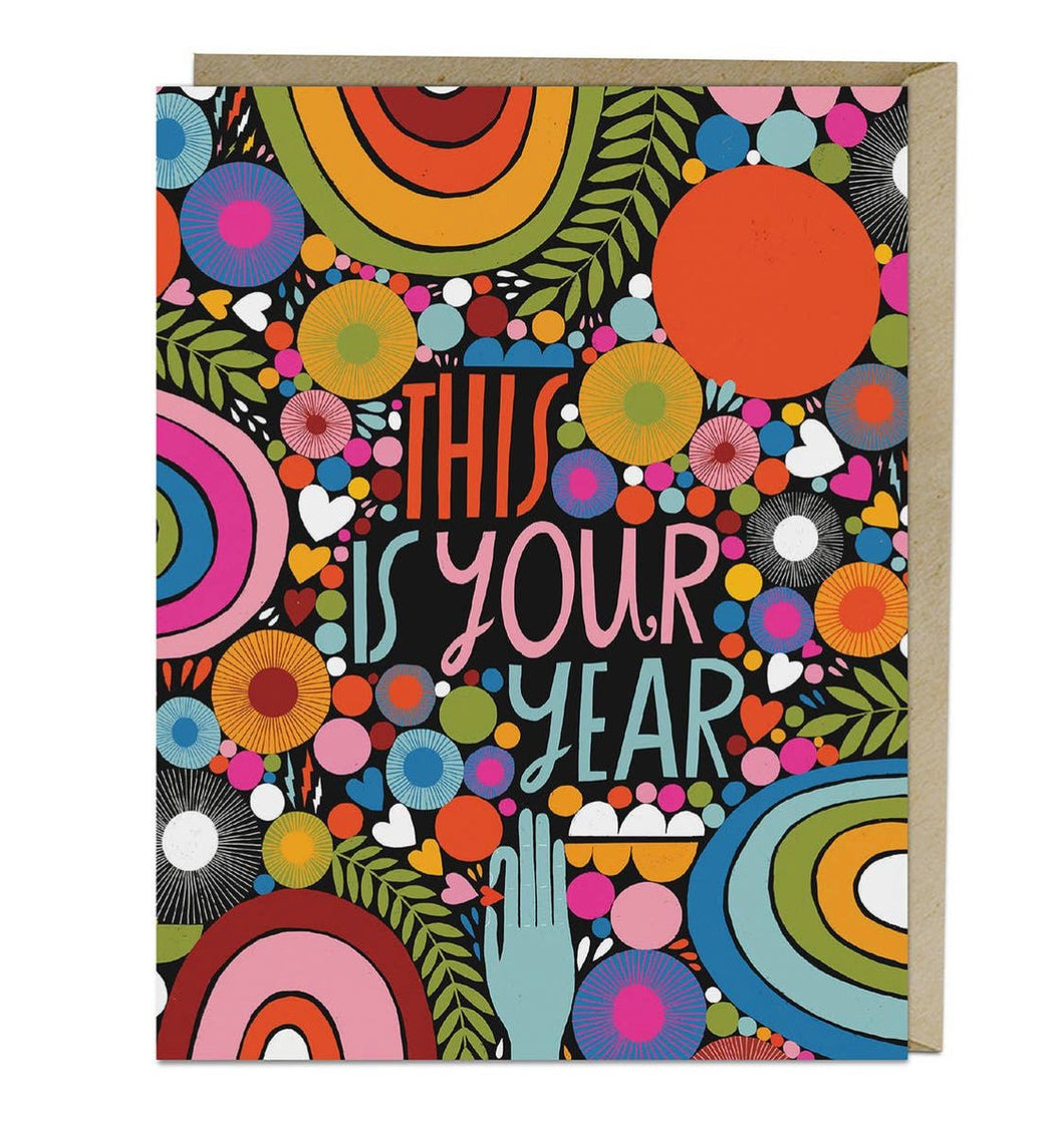 Lisa Congdon Your Year- Celebration Card - Good Judy (.com)