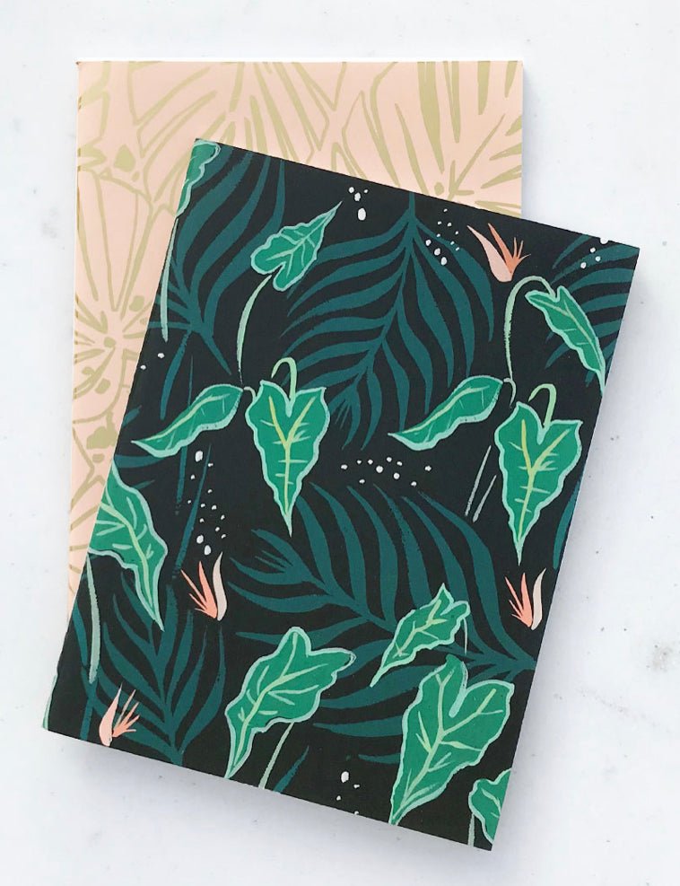 Lush Greens Pocket Notebooks- Set of 2 - Good Judy (.com)
