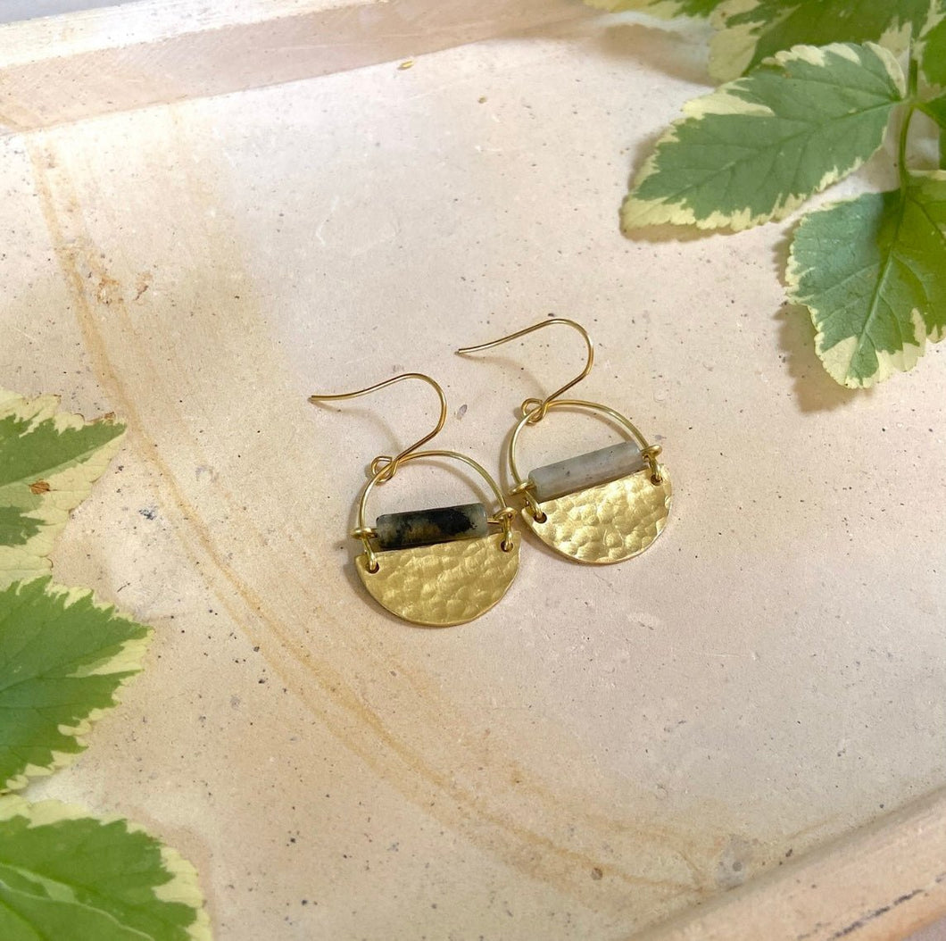 Mini Drop Earrings - Labradorite - Good Judy (.com)