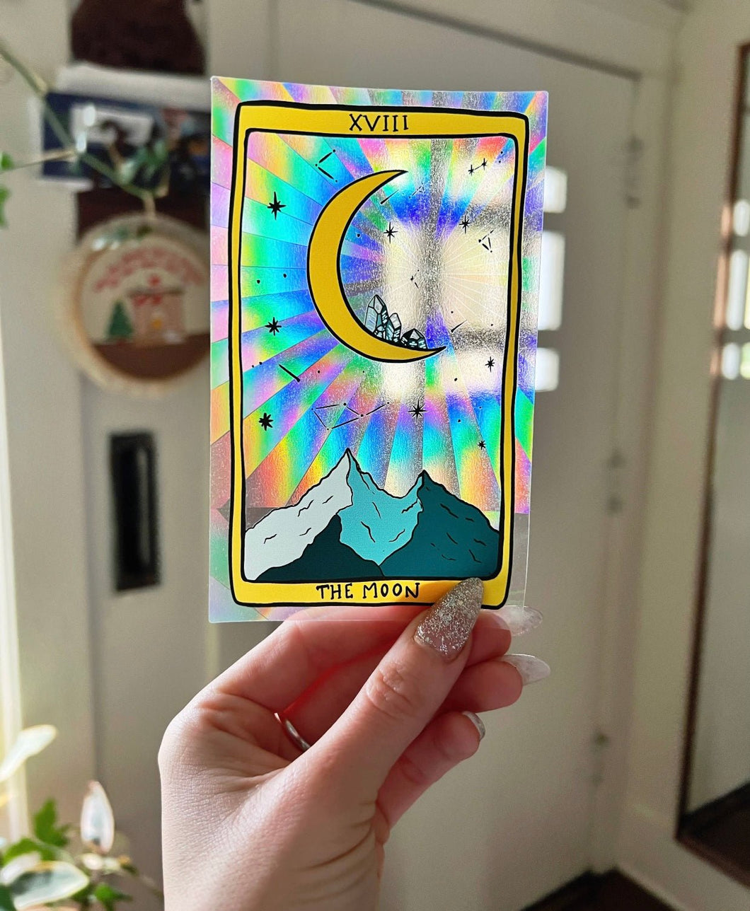 Moon Tarot Card- Suncatcher Window Decal - Good Judy (.com)