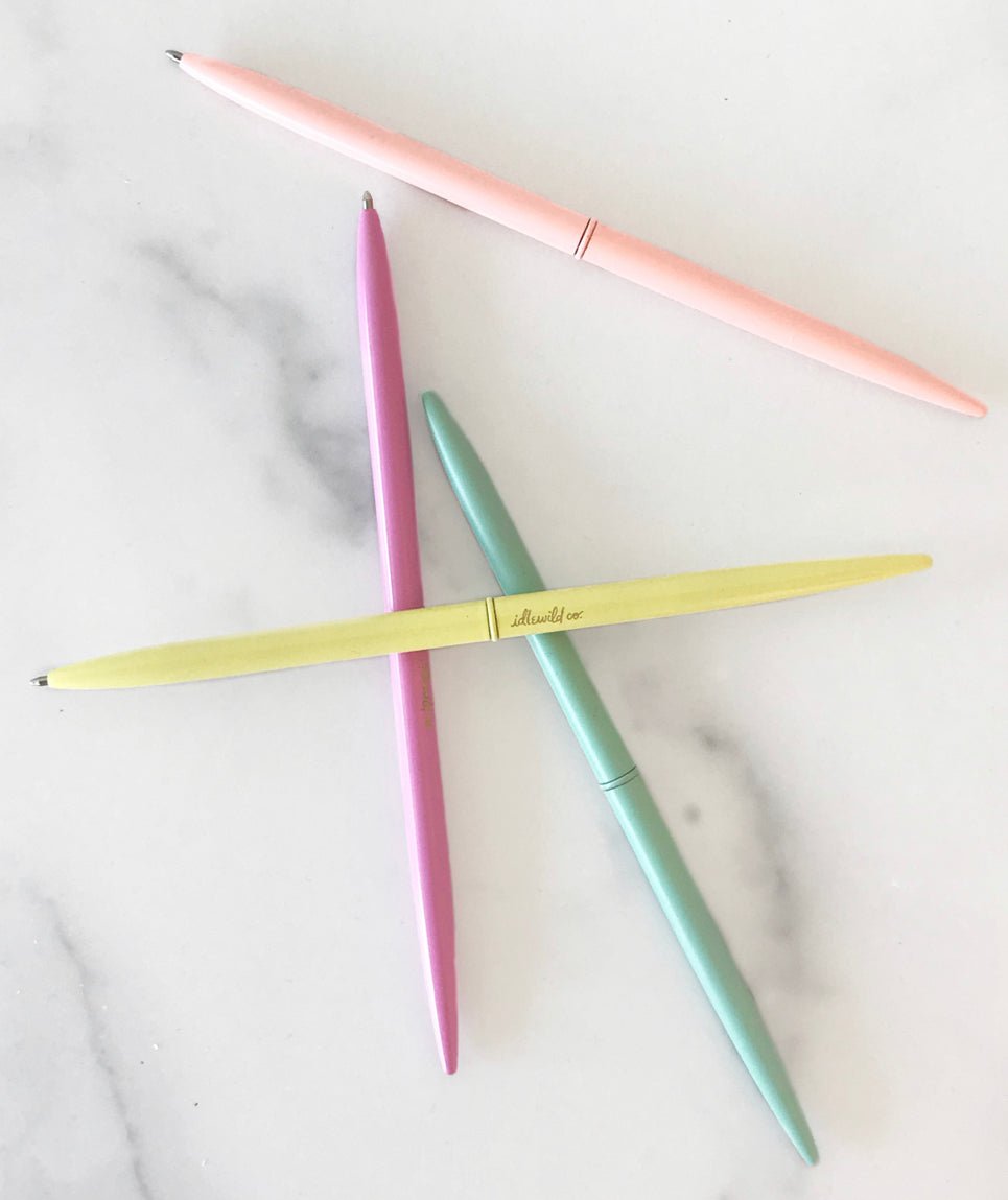 Pastel Brights Slim Pen Collection- Set of 4 - Good Judy (.com)