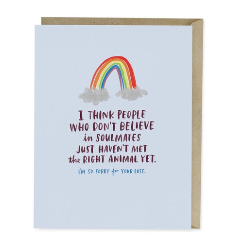 Pet Sympathy Soulmate- Empathy Card - Good Judy (.com)