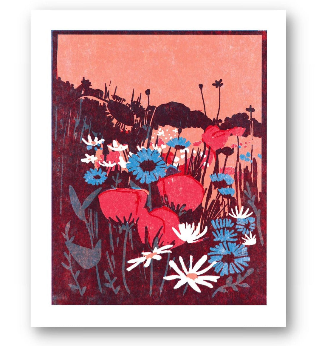 Poppies and Chicory- Art Print - Good Judy (.com)