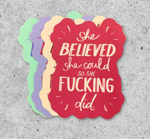 She Believed She Could Sticker - Good Judy (.com)