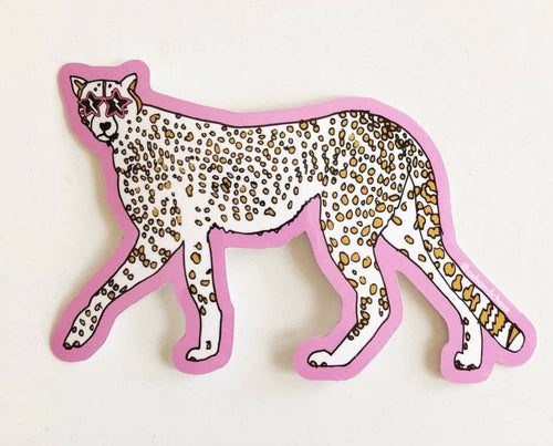 Superstar Cheetah- Sticker - Good Judy (.com)