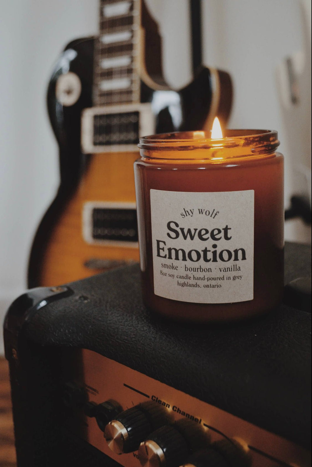 Sweet Emotion Candle - Vanilla, Bourbon, Smoke - Rock N Roll - Good Judy (.com)