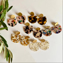 Load image into Gallery viewer, Terrazzo Tortoise Shell Earrings- Canyon - Good Judy (.com)
