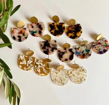 Load image into Gallery viewer, Terrazzo Tortoise Shell Earrings- Rattlesnake - Good Judy (.com)
