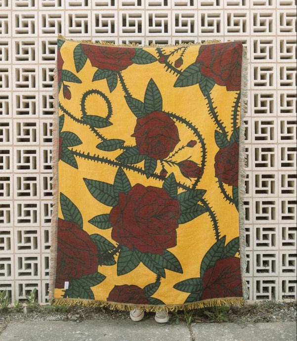 Thorny Rose- Woven Blanket - Good Judy (.com)