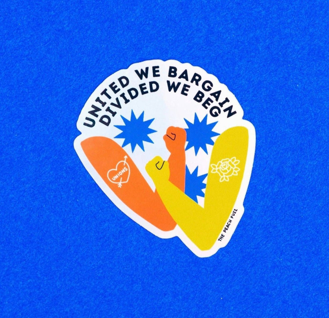 United We Bargain Holographic- Sticker - Good Judy (.com)