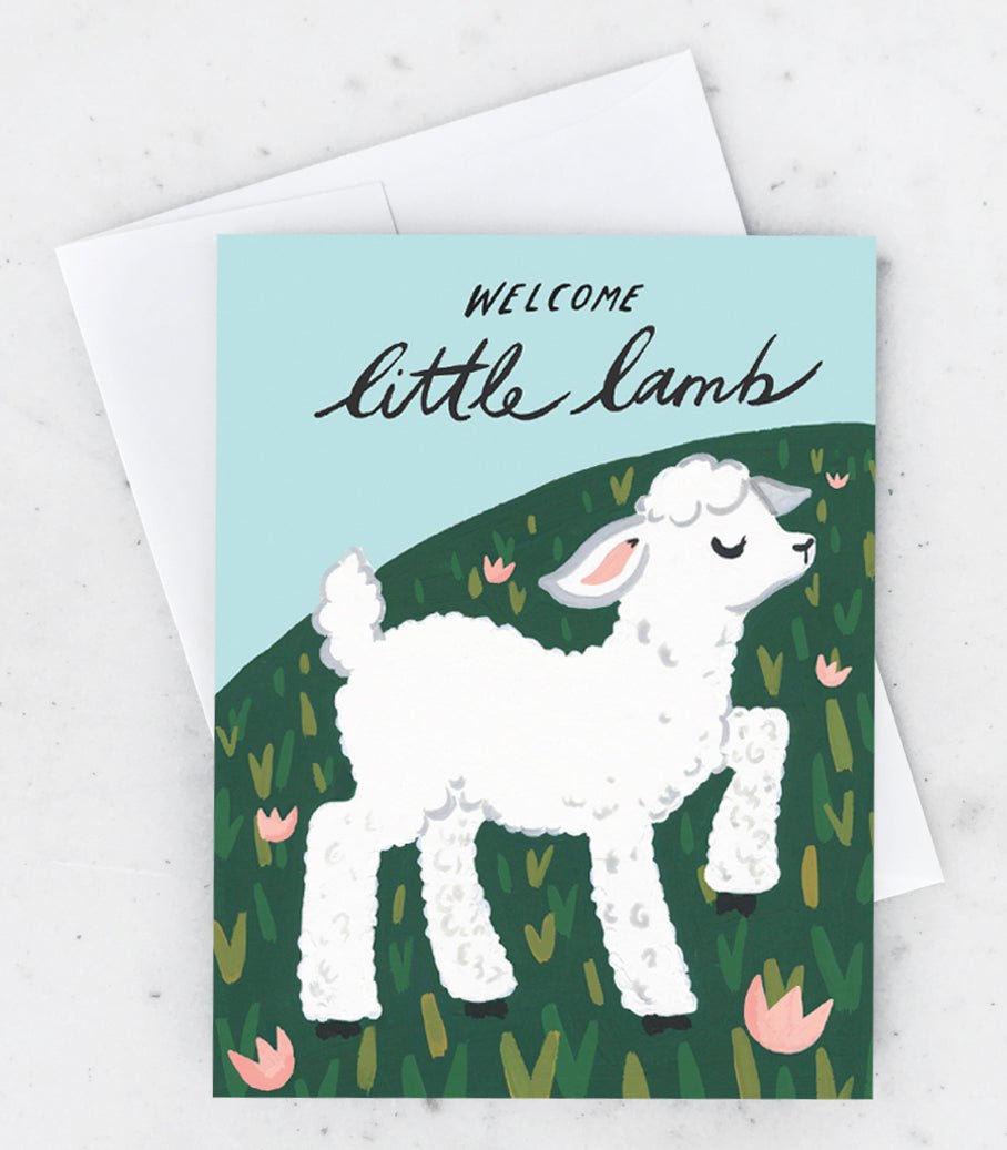 Welcome Little Lamb- Baby Card - Good Judy (.com)