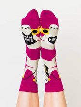 Load image into Gallery viewer, Womens- Sloth Life Crew Socks - Good Judy (.com)
