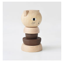 Load image into Gallery viewer, Wood Stacker- Cat - Good Judy (.com)
