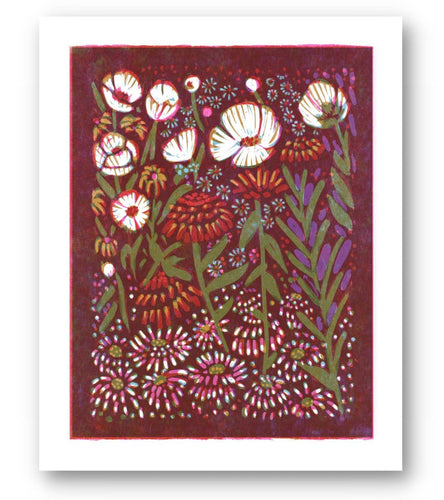Zinnias and Anemones- Art Print - Good Judy (.com)