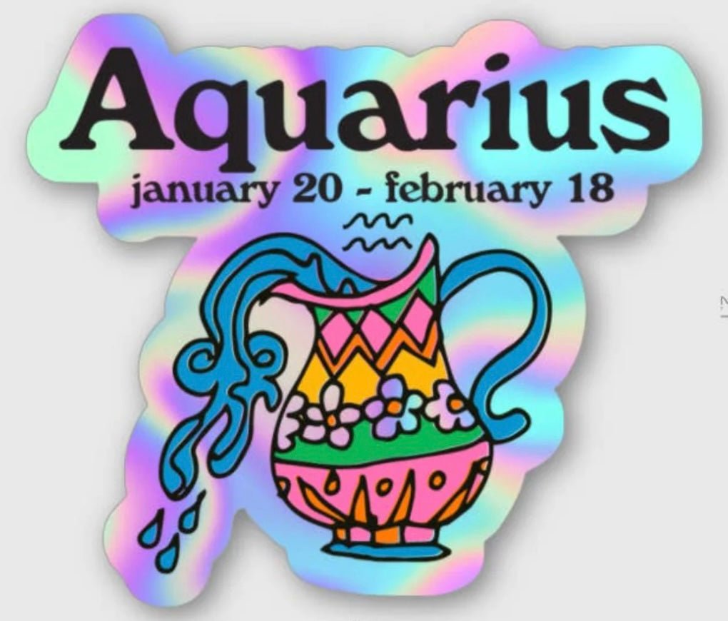 Zodiac Aquarius- Sticker - Good Judy (.com)