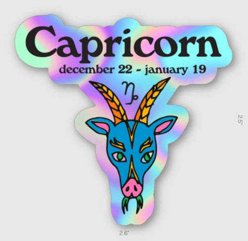 Zodiac Capricorn- Sticker - Good Judy (.com)