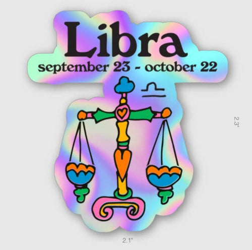 Zodiac Libra Sticker - Good Judy (.com)