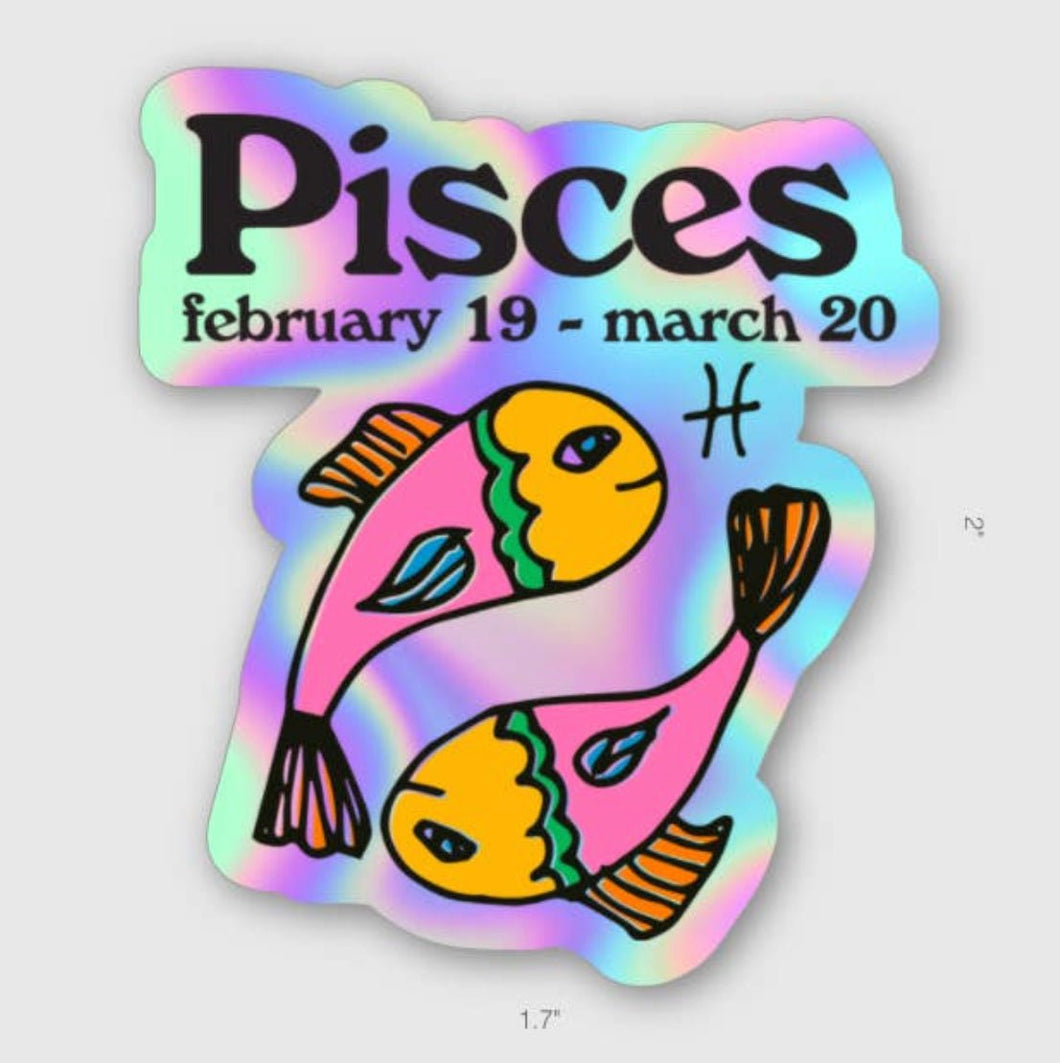 Zodiac Pisces Sticker - Good Judy (.com)