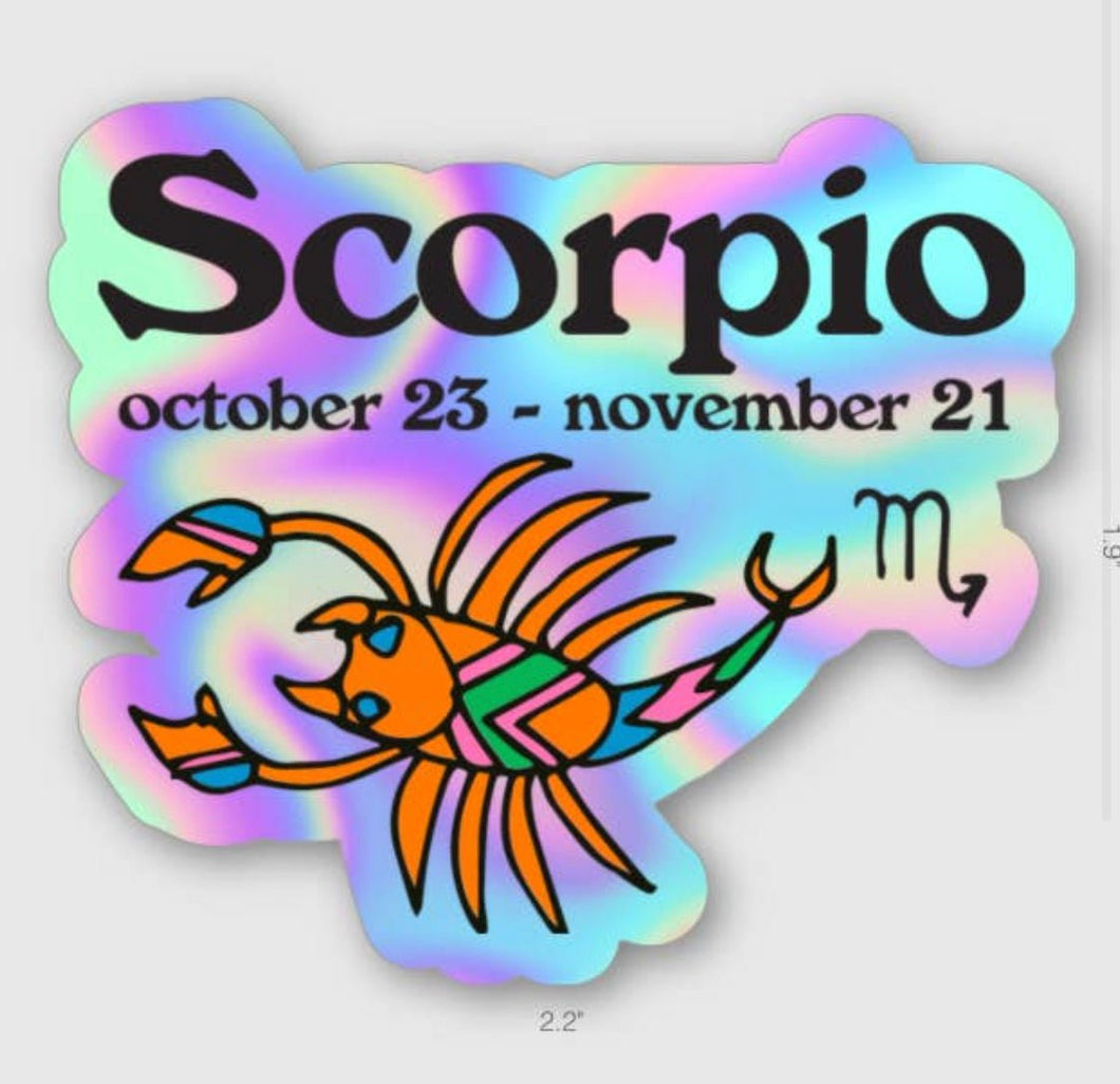 Zodiac Scorpio Sticker - Good Judy (.com)